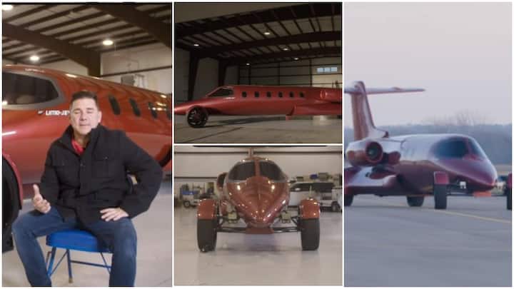 Man Converts Aeroplane To Long And Big Cars