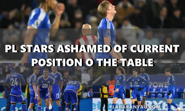Premier League Stars Embarrassed as Leicester City Sit Rock Bottom of the Table