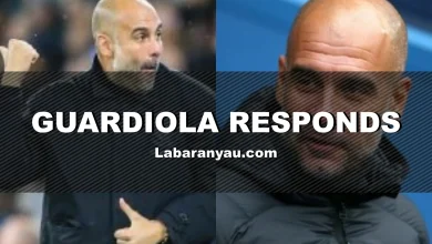 Pep Guardiola Reacts Ahead of Titanic Clash With Liverpool at Anfield on the 16th