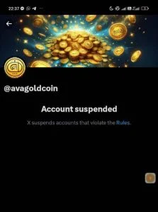 Avagoldcoin X Account